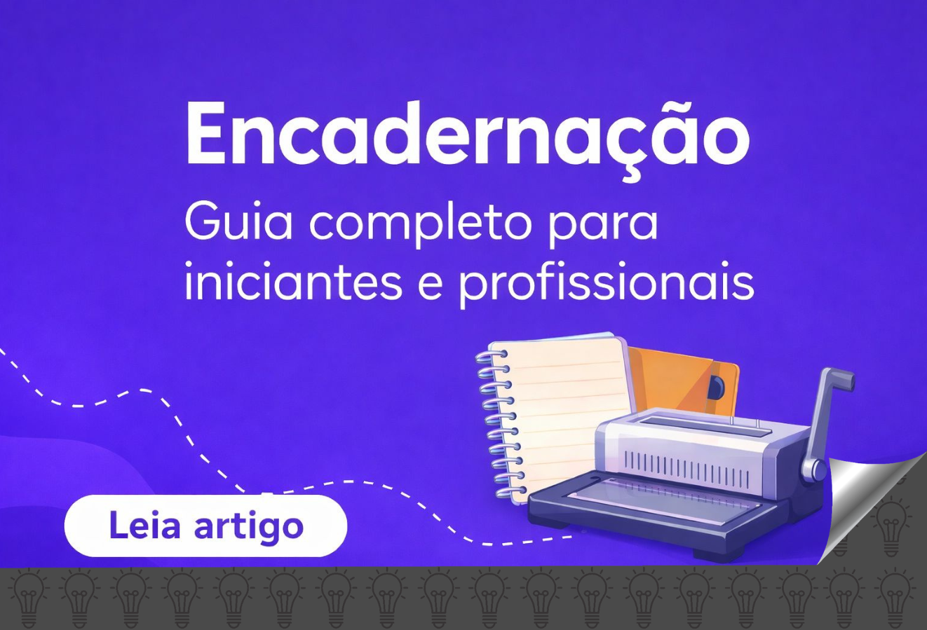 Encadernação profissional com máquina encadernadora e caderno espiral guia completo para iniciantes