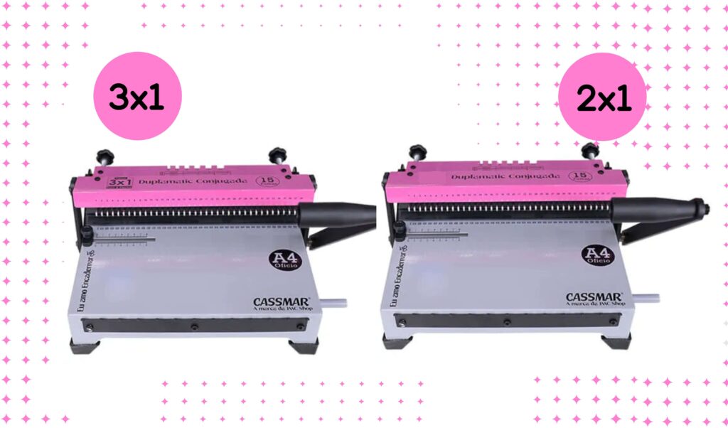 diferença entre wire-o 2x1 e wire-o 3x1