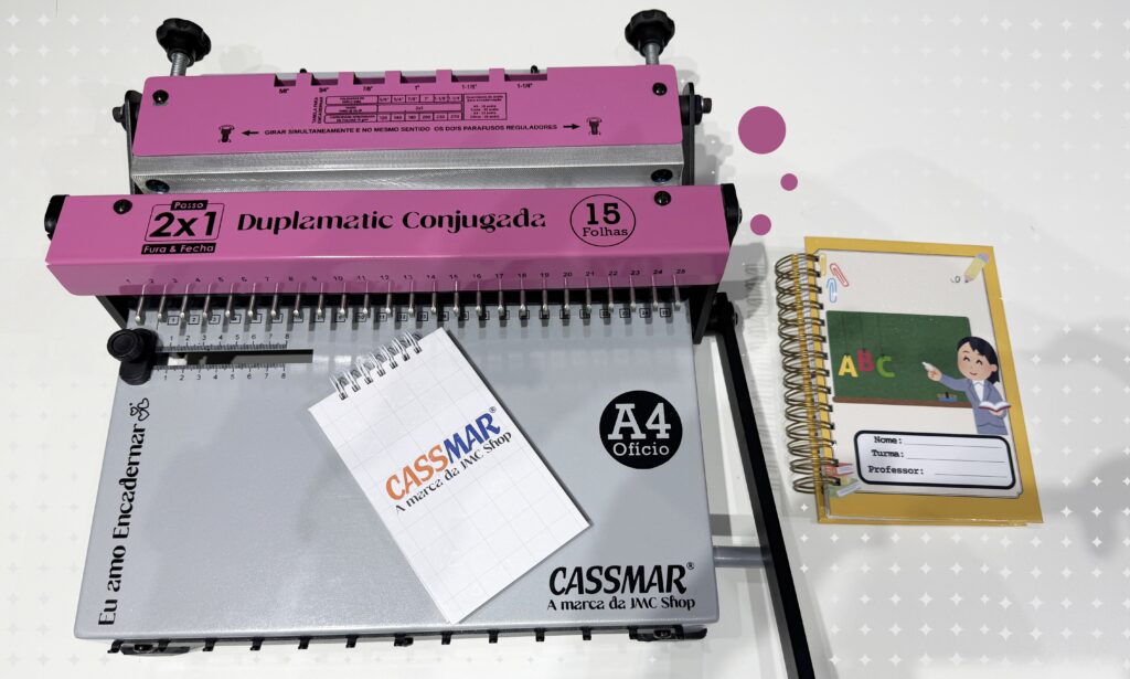 encadernadora wire-o para papelaria personalizada
